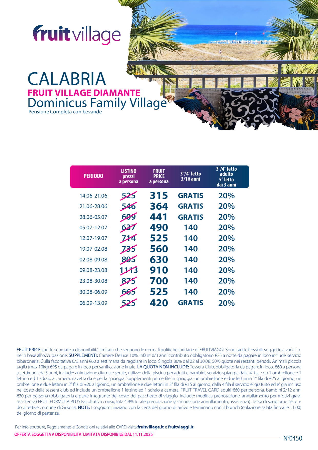 FRUIT VILLAGE DIAMANTE Dominicus Family Village