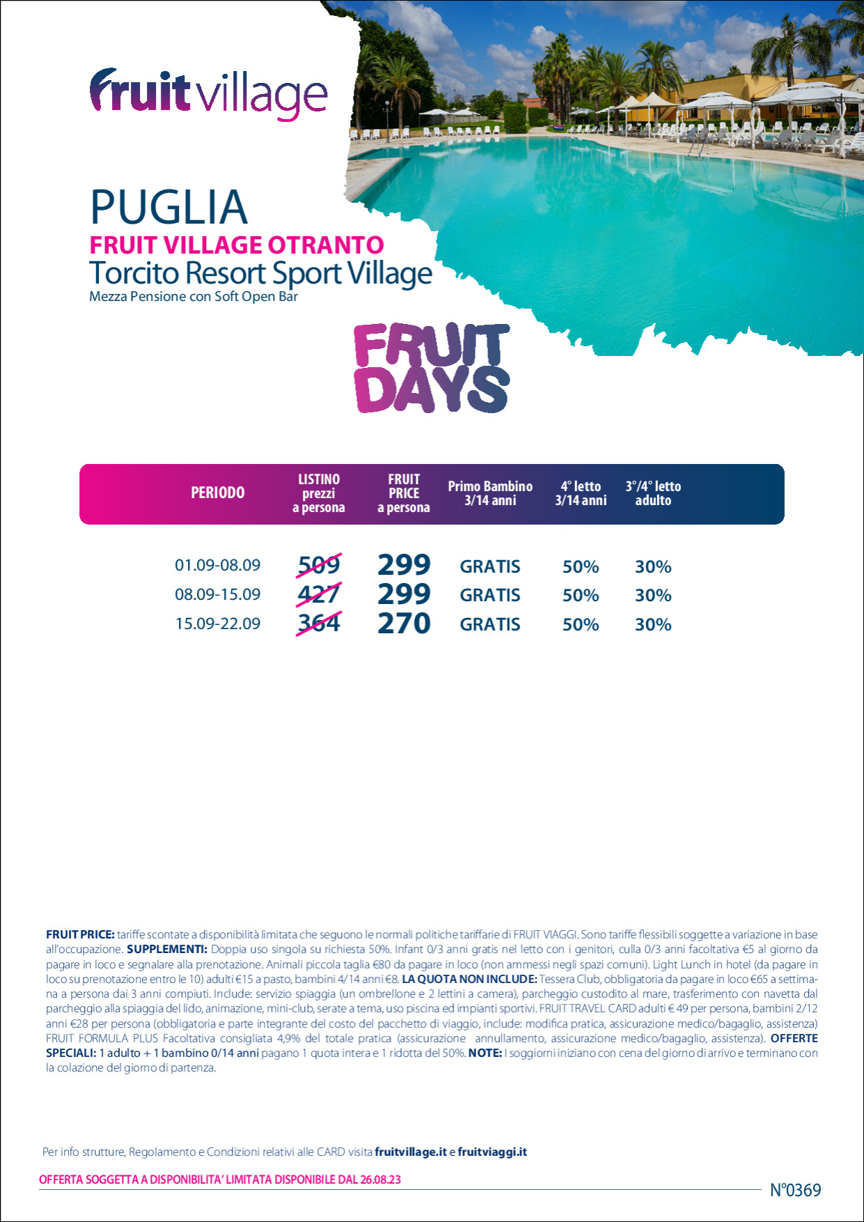 FRUIT VILLAGE Otranto Torcito Resort Sport Village