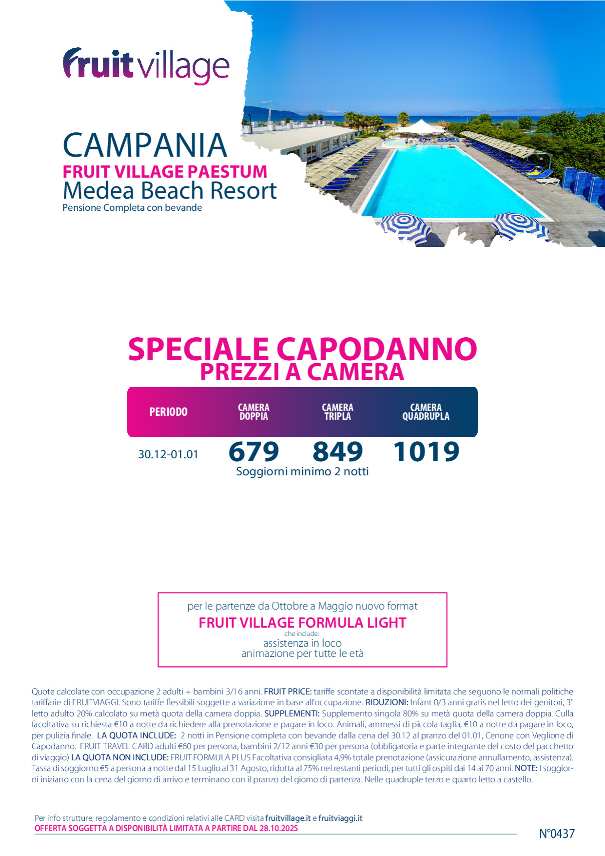 FRUIT VILLAGE Paestum Medea - Capodanno