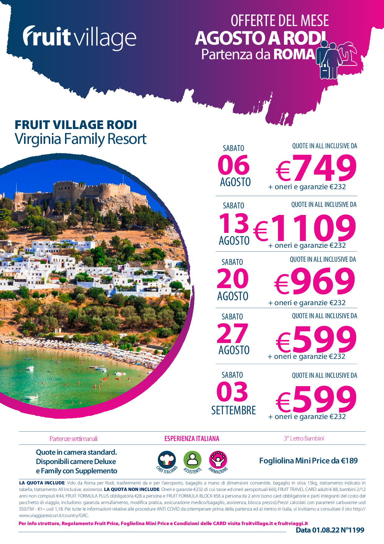 FRUIT VILLAGE Rodi Virginia Family Resort 4* - Volo da Roma
