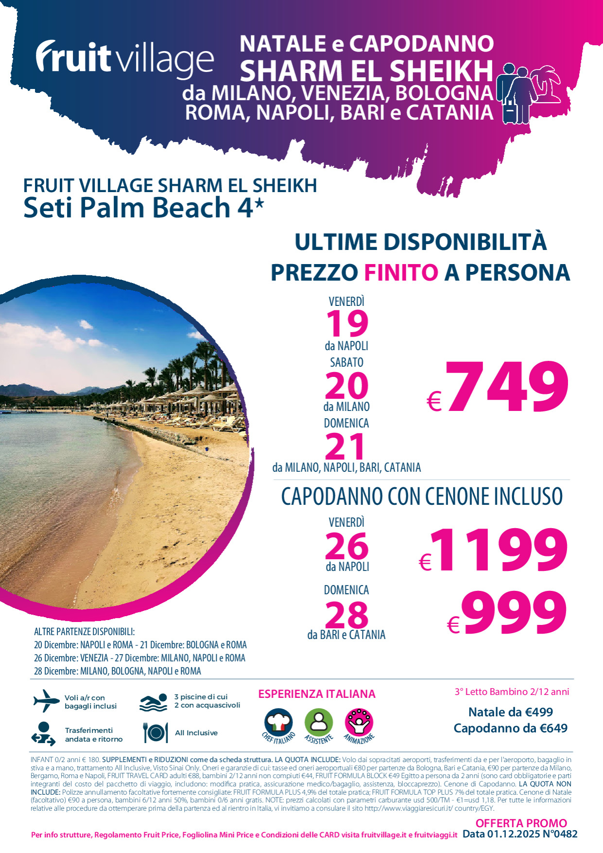 FRUIT VILLAGE Sharm el Sheikh Seti Palm Beach - Festività