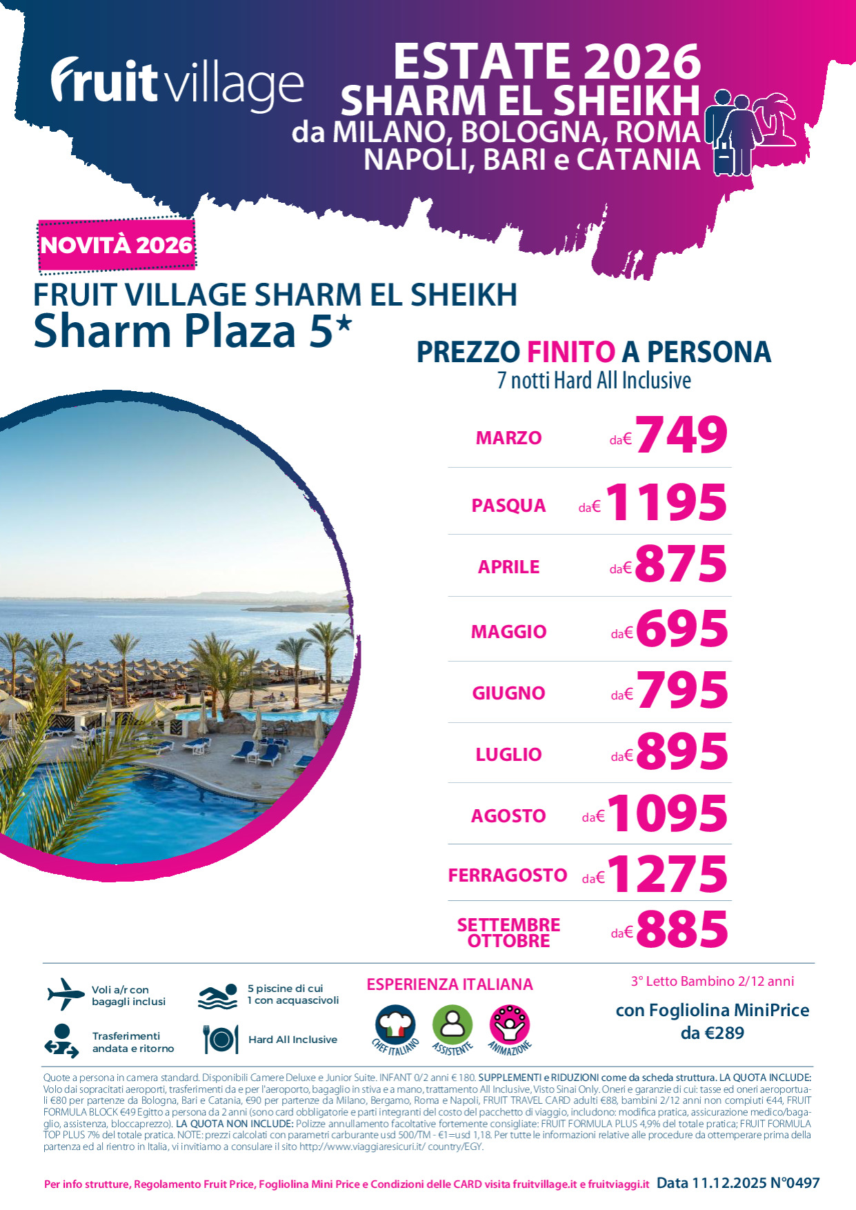 FRUIT VILLAGE Sharm Plaza 5* - ESTATE 2026