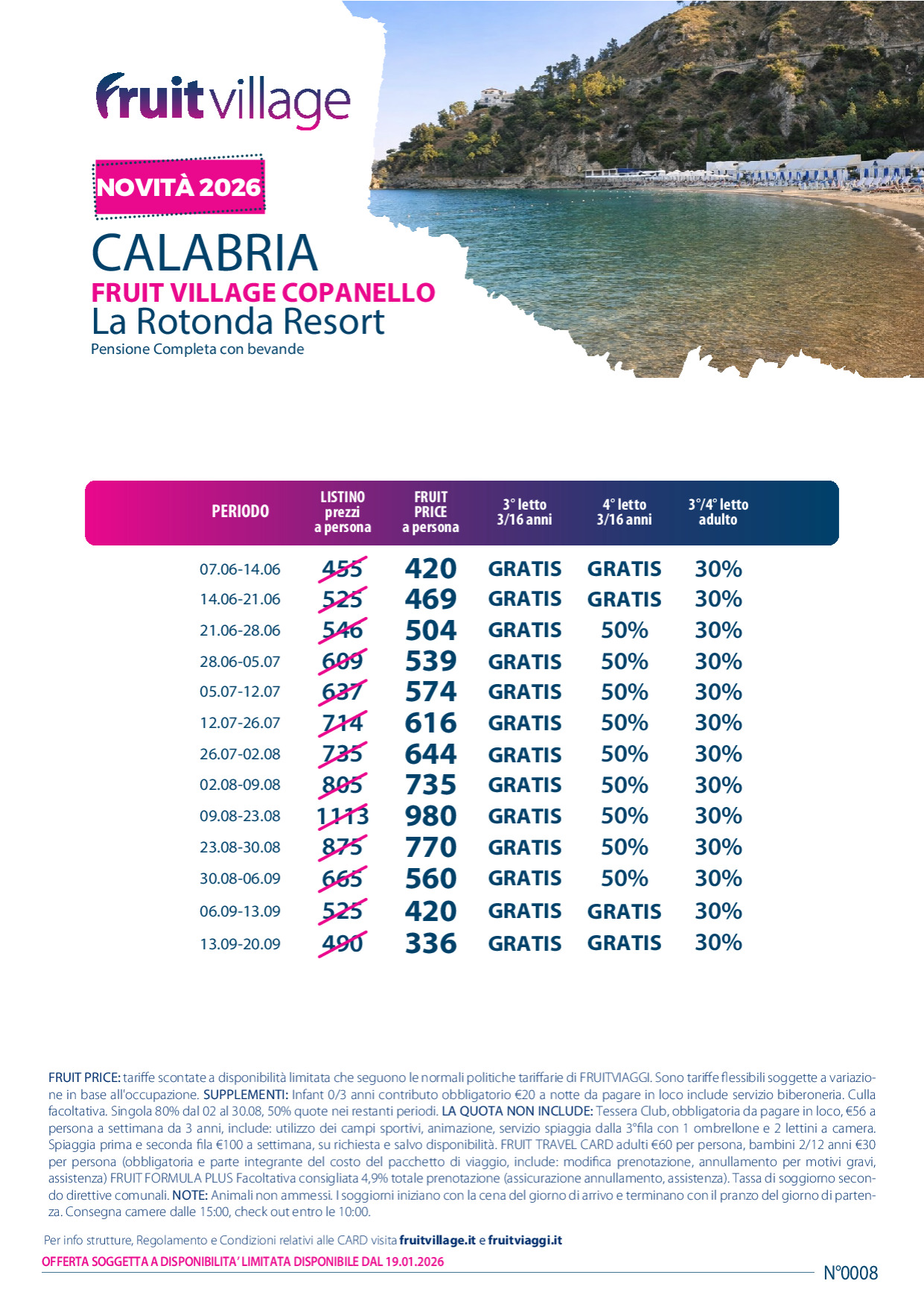 FRUIT VILLAGE Copanello La Rotonda Resort