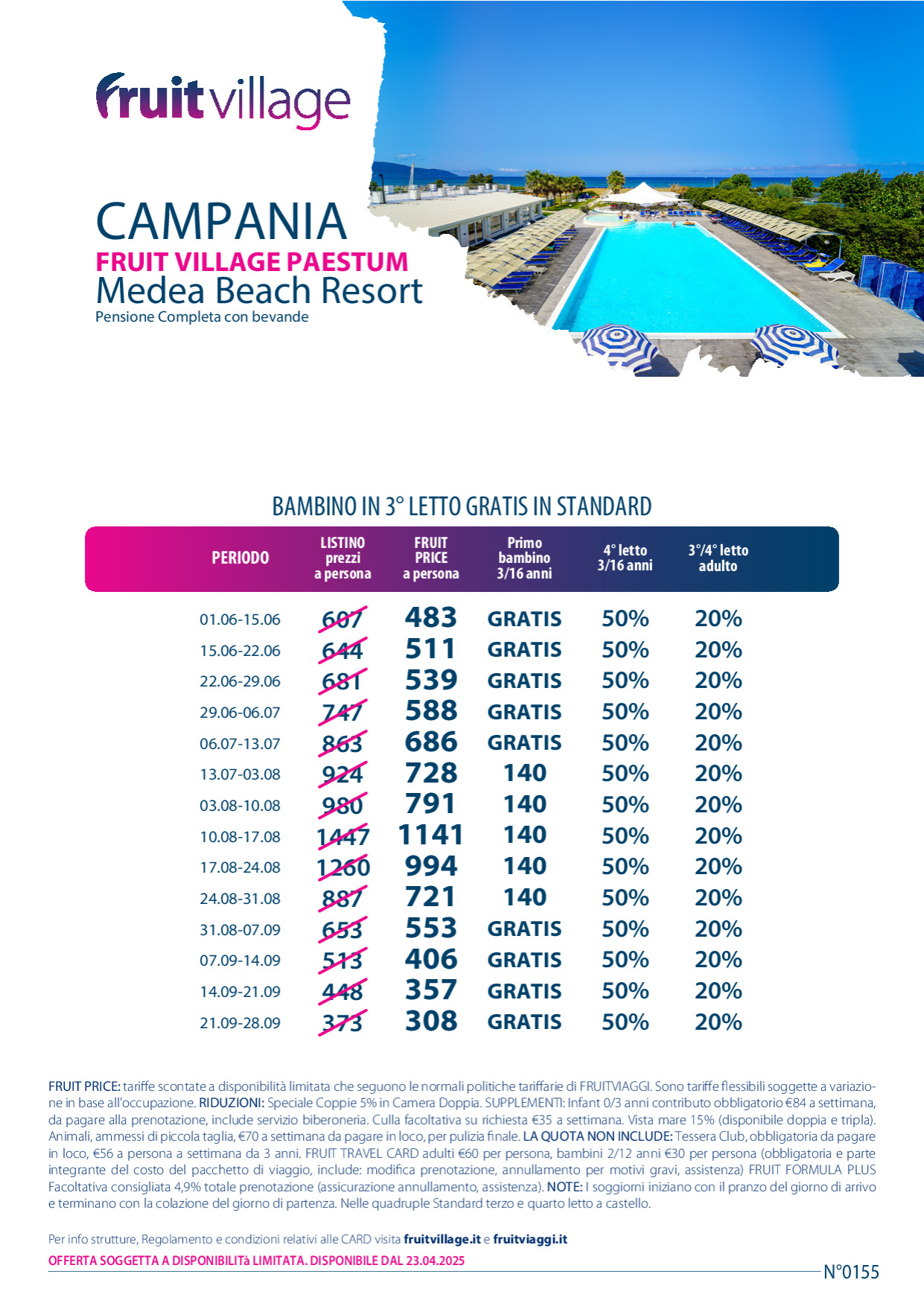 FRUIT VILLAGE Paestum Medea Beach Resort