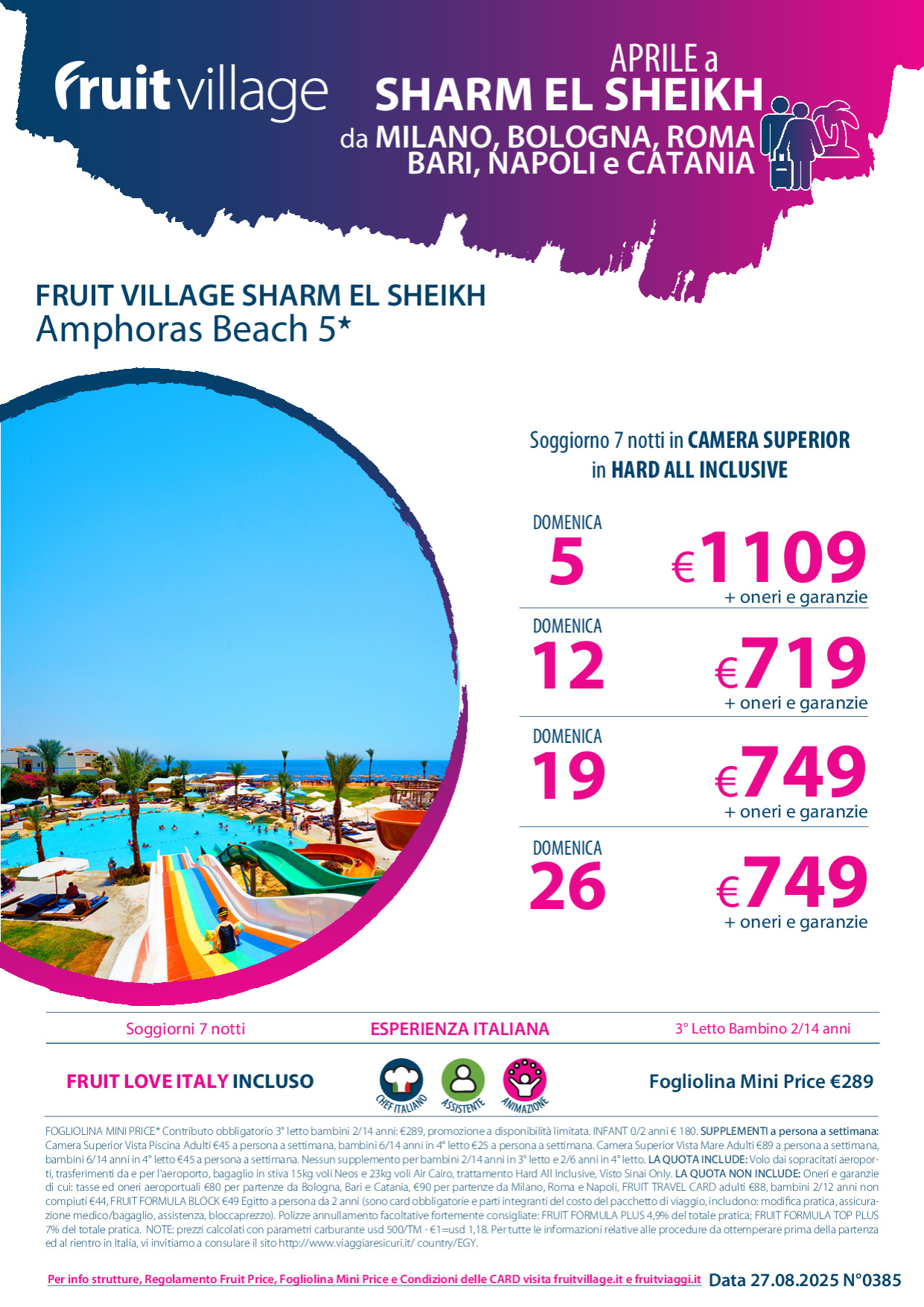 FRUIT VILLAGE Sharm el Sheikh Amphoras Beach - Aprile